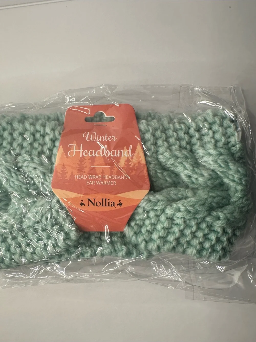 NWT Nollia Winter Knit Ear Warmer Headband Lime GreenOne Size